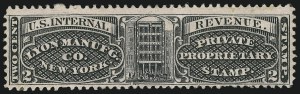 Sale 905, Lot 3688, Private Die Proprietary Stamps