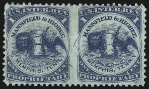 Sale 905, Lot 3690, Private Die Proprietary Stamps