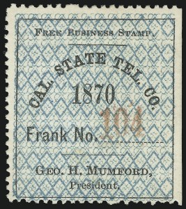 Sale 905, Lot 3765, Telegraph Stamps