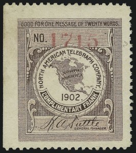 Sale 905, Lot 3774, Telegraph Stamps