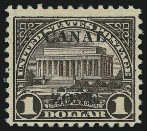 Sale 905, Lot 3804, Canal Zone, 1924-25, -1/2c-$1.00 Ty. "A" ovpts. (70-81) Sale 905, Lot 3804, Canal Zone