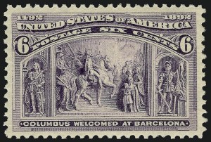 Sale Number 910, Lot Number 10, 1893 Columbian Issue Sale Number 910, Lot Number 10, 1893 Columbian Issue