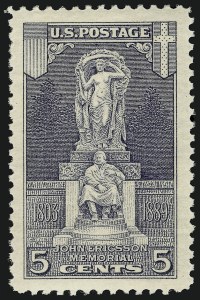 Sale 910, Lot 133, Later Issues (Scott 617 to 630), 5c Ericsson (628) Sale 910, Lot 133, Later Issues (Scott 617 to 630)