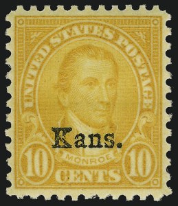 Sale 910, Lot 154, Later Issues (Kans-Nebr. overprints)