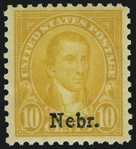 Sale 910, Lot 161, Later Issues (Kans-Nebr. overprints)
