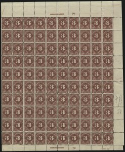 Sale 913, Lot 1000, Complete Sheets and Panes