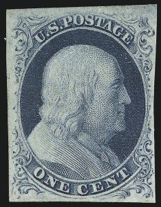 Sale 913, Lot 537, 1c 1851-56 Issue