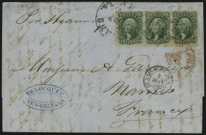 Sale 913, Lot 585, 10c-90c 1857-60 Issue