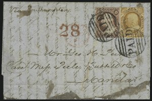 Sale 913, Lot 588, 10c-90c 1857-60 Issue