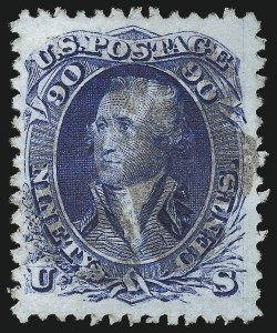 Sale 913, Lot 661, 1867-68 Grilled Issue