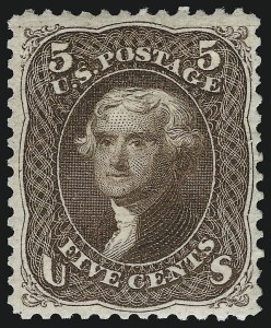 Sale 913, Lot 667, 1875 Re-Issue of 1861-66 Issue