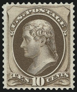 Sale 913, Lot 727, 1870-88 Bank Note Issues (Scott 145 thru 166)