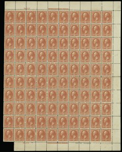 Sale 913, Lot 966, Complete Sheets and Panes