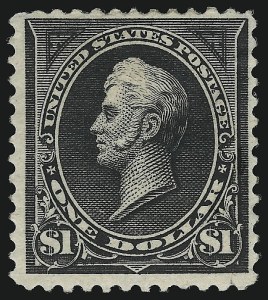 Sale 914, Lot 1129, 1894-98 Bureau Issues (Scott 264 thru 284), $1.00 Black, Ty. II (276A) Sale 914, Lot 1129, 1894-98 Bureau Issues (Scott 264 thru 284)