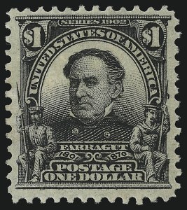 Sale 914, Lot 1261, 1902-08 Issues (Scott 300 thru 320), $1.00 Black (311) Sale 914, Lot 1261, 1902-08 Issues (Scott 300 thru 320)