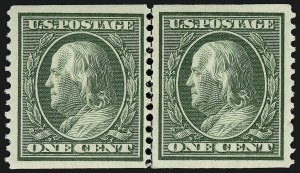 Sale 914, Lot 1368, 1908-09 Washington-Franklin Issues (Scott 331 thru 356)