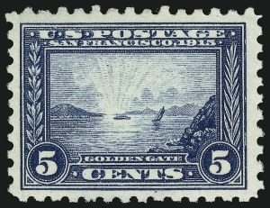 Sale 914, Lot 1502, 1913-15 Panama-Pacific Issue (Scott 397 thru 404)