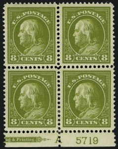 Sale 914, Lot 1531, 1912-23 Issues (Scott 405 to 423)
