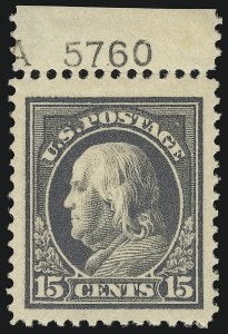 Sale 914, Lot 1537, 1912-23 Issues (Scott 405 to 423)