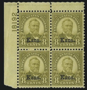 Sale 914, Lot 1922, 1922-29 and Later Issues (Scott 617 to 834)