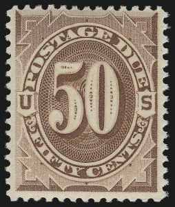 Sale 914, Lot 2044, Postage Due, 50c Red Brown (J21) Sale 914, Lot 2044, Postage Due