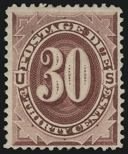 Sale 914, Lot 2058, Postage Due, 30c Bright Claret (J27) Sale 914, Lot 2058, Postage Due