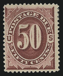 Sale 914, Lot 2061, Postage Due, 50c Dark Claret (J28) Sale 914, Lot 2061, Postage Due