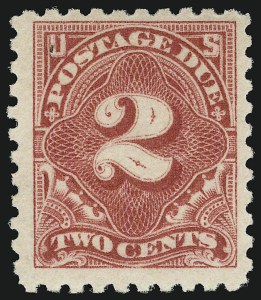 Sale 914, Lot 2123, Postage Due, 2c Rose (J60) Sale 914, Lot 2123, Postage Due