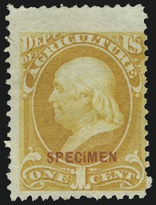 Sale 914, Lot 2244, Official Specimens