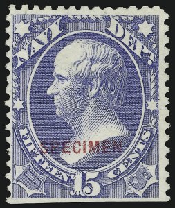 Sale 914, Lot 2260, Official Specimens