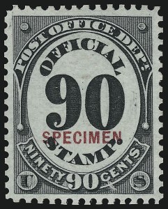 Sale 914, Lot 2263, Official Specimens