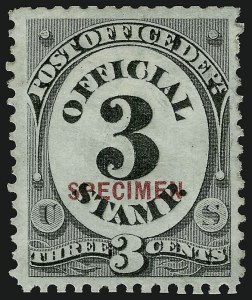Sale 914, Lot 2269, Official Specimens