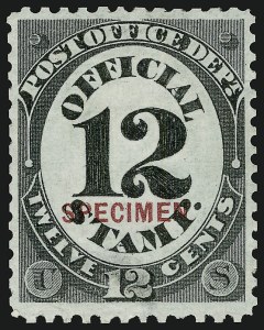 Sale 914, Lot 2273, Official Specimens