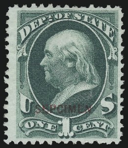 Sale 914, Lot 2280, Official Specimens