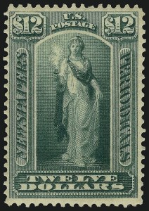 Sale 914, Lot 2341, Newspapers and Periodicals, $12.00 Blue Green, 1875 Issue (PR28) Sale 914, Lot 2341, Newspapers and Periodicals