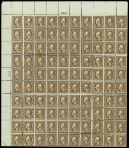 Sale 914, Lot 2564, Sheets and Large Multiples, 4c Brown (503) Sale 914, Lot 2564, Sheets and Large Multiples