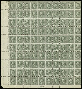 Sale 914, Lot 2576, Sheets and Large Multiples, 1c Gray Green (536) Sale 914, Lot 2576, Sheets and Large Multiples