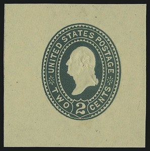 Sale 914, Lot 2929, Postal Stationery, 2c Green on Amber Manila (U323) Sale 914, Lot 2929, Postal Stationery
