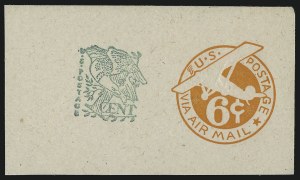 Sale 914, Lot 2958, Postal Stationery, 6c + 1c Orange on White, Die 2a (UC27) Sale 914, Lot 2958, Postal Stationery