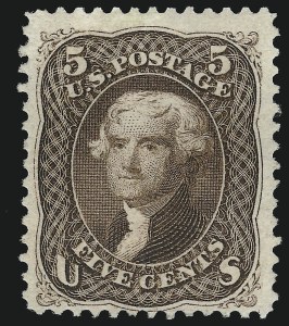 Sale 914, Lot 543, 1875 Re-Issue of 1861-66 Issue