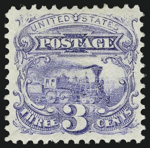 Sale 914, Lot 574, 1869 Pictorial Issue, 3c Ultramarine (114) Sale 914, Lot 574, 1869 Pictorial Issue