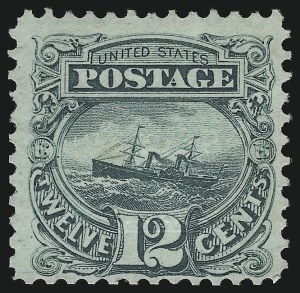 Sale 914, Lot 590, 1869 Pictorial Issue, 12c Green (117) Sale 914, Lot 590, 1869 Pictorial Issue