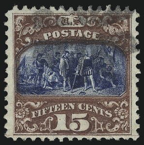 Sale 914, Lot 612, 1869 Pictorial Issue, 15c Brown & Blue, Ty. II (119) Sale 914, Lot 612, 1869 Pictorial Issue