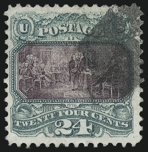 Sale 914, Lot 620, 1869 Pictorial Issue, 24c Green & Violet (120) Sale 914, Lot 620, 1869 Pictorial Issue
