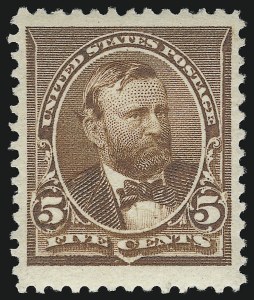 Sale 914, Lot 926, 1890 Small Bank Note Issue (Scott 219 thru 229), 5c Chocolate (223) Sale 914, Lot 926, 1890 Small Bank Note Issue (Scott 219 thru 229)