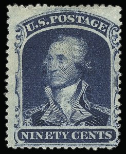 Sale 923, Lot 2140, 1857-60 Issue, 90c Blue (39) Sale 923, Lot 2140, 1857-60 Issue
