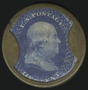 Sale 923, Lot 2161, 1861-66 Issue, Drake's Plantation Bitters, 1c Blue (EP70) Sale 923, Lot 2161, 1861-66 Issue