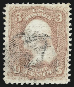 Sale 923, Lot 2215, 1867-68 Grilled Issue