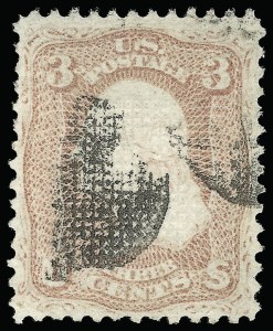Sale 923, Lot 2216, 1867-68 Grilled Issue
