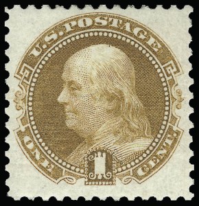 Sale 923, Lot 2302, 1875 Re-Issue of 1869 Pictorial Issue, 1c Buff, Re-Issue (123) Sale 923, Lot 2302, 1875 Re-Issue of 1869 Pictorial Issue